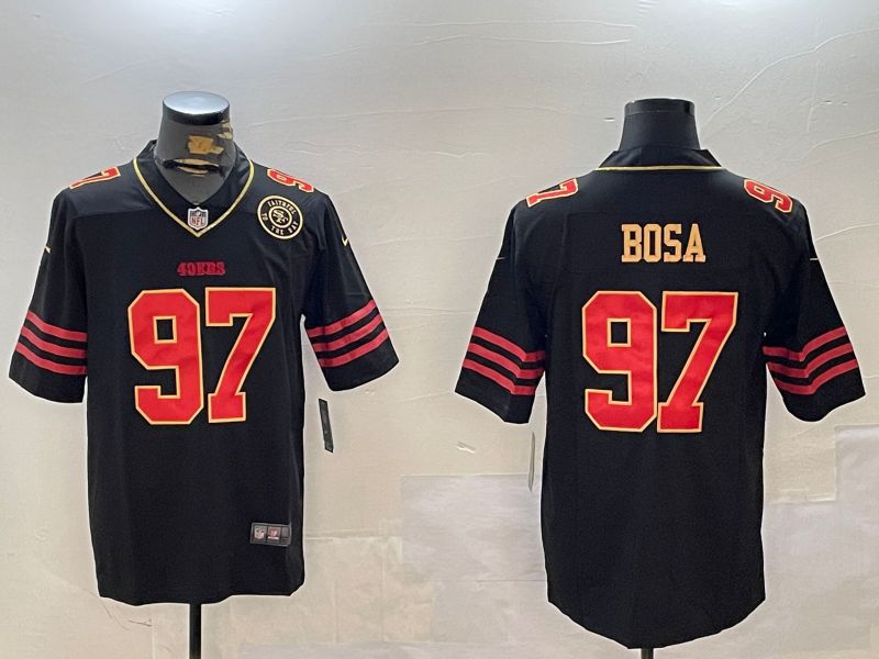 Men San Francisco 49ers #97 Bosa Black Gold 2024 Nike Limited NFL Jersey style 12302->san francisco 49ers->NFL Jersey